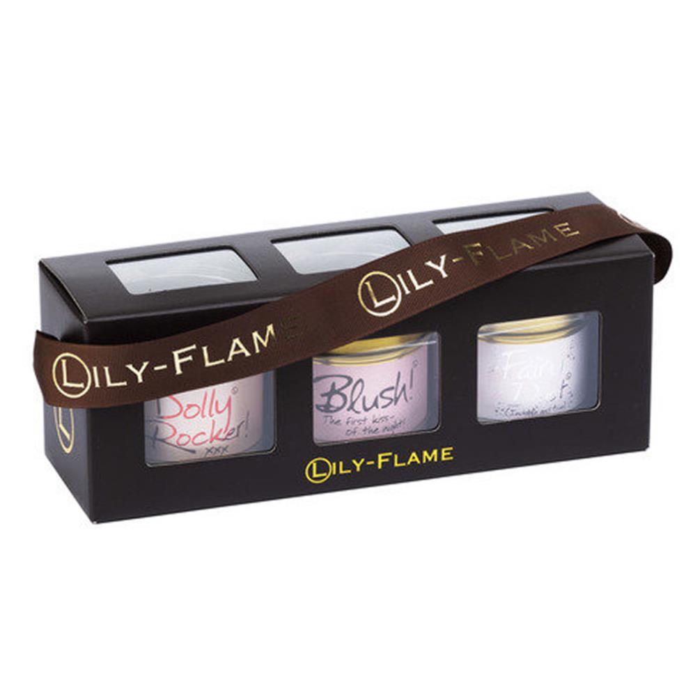 Lily-Flame Girly 3 Tin Candle Gift Set £19.79